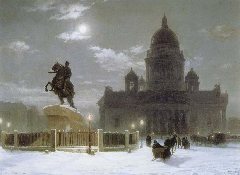 Vasily Surikov Monument to Peter the Great on Senate Squar in St.Petersburg